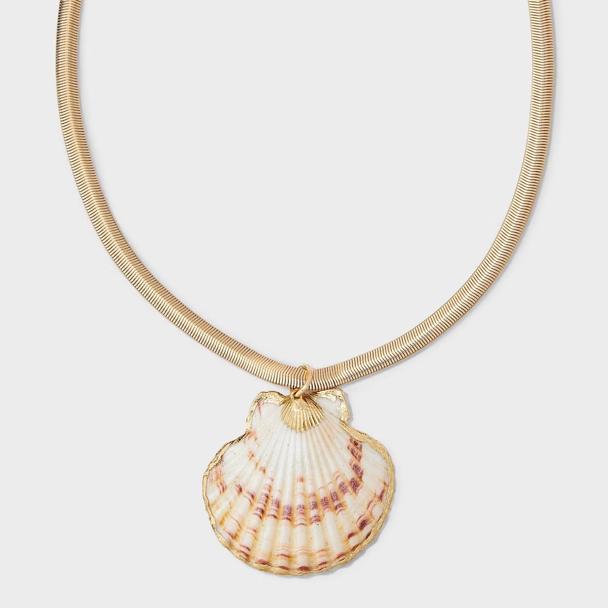 Dipped Shell Pendant Necklace - A New Day™ Gold | Target