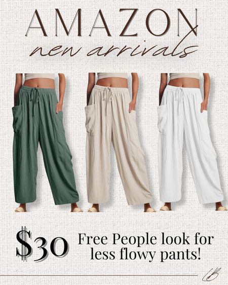 Free People look for less flowy pants from Amazon! 

#LTKstyletip #LTKfindsunder50 #LTKsalealert
