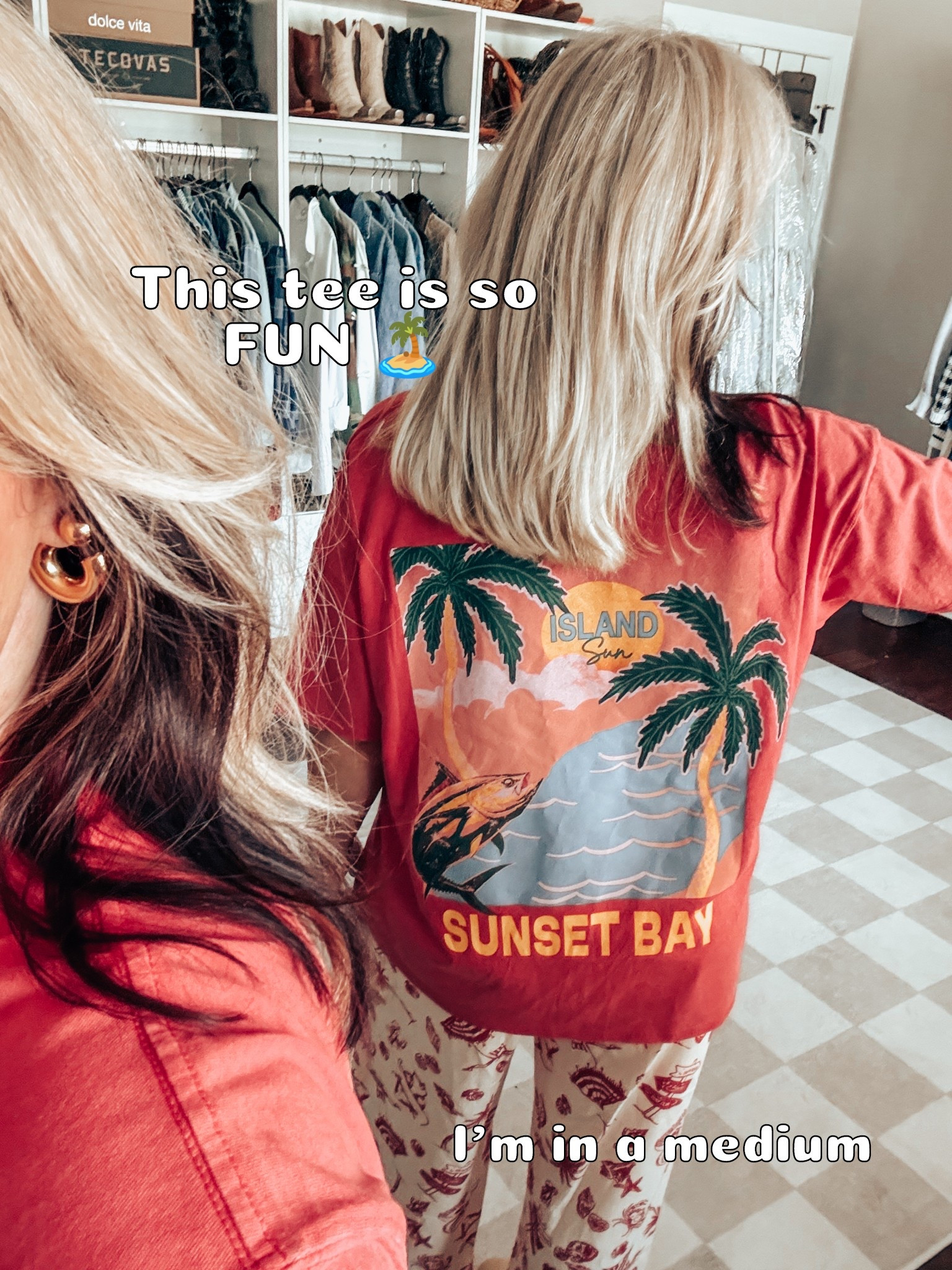 The cutest graphic tee that’s perfect for summer!! 🏝️☀️
I’m in a medium. Size down in pants. 


#LTKOver40 #LTKSaleAlert #LTKStyleTip