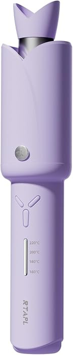 Wireless Curling Iron with Temperature Control, Bunny Ear Design (Purple) | Amazon (US)