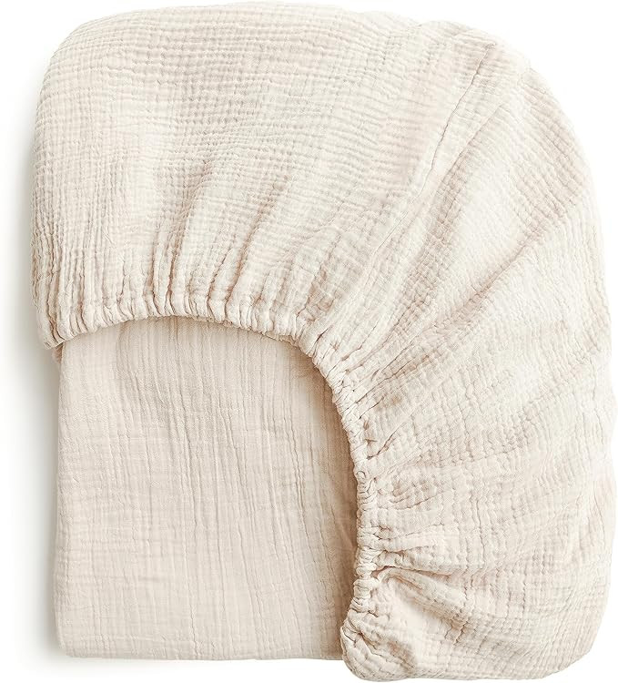 Konssy Muslin Crib Sheets for Girl Boy, Soft and Breathable Cotton Baby Sheets for Standard Crib ... | Amazon (US)