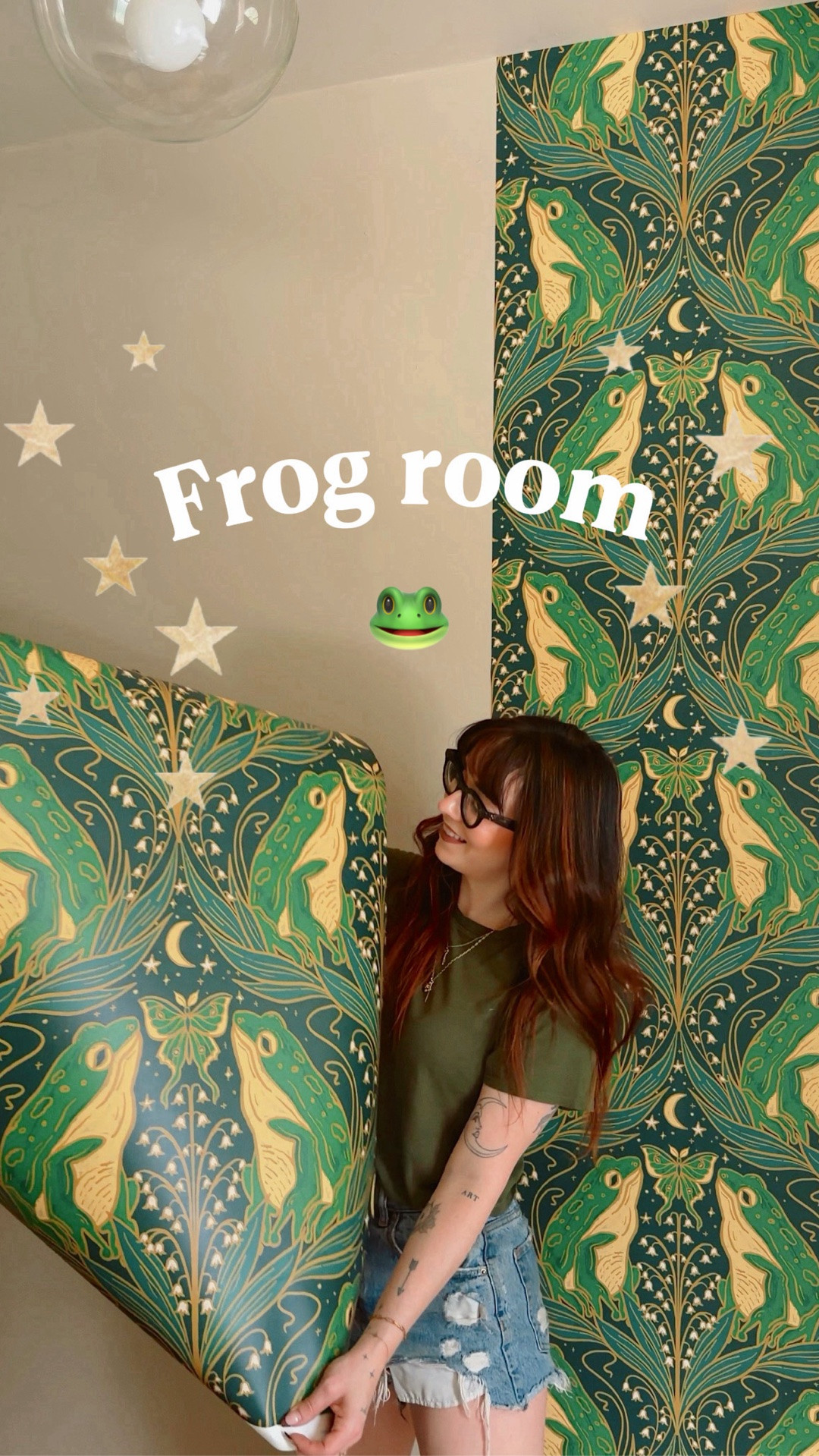 Frog room wallpaper! I used the peel and stick panels for the wallpaper

#LTKSeasonal #LTKHome