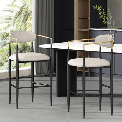 Set Of 2 Barstool Dining Chairs | Wayfair North America
