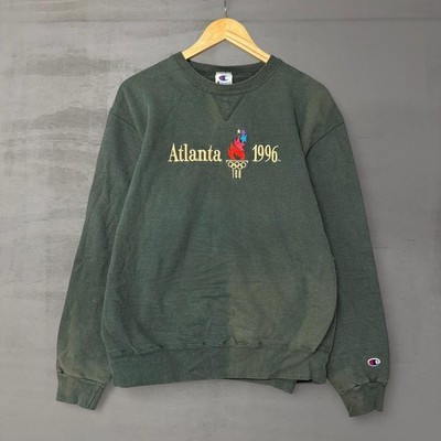 Vintage Champion Atlanta 1996 Olympics Sweatshirt Green Beautifully Faded XXL | eBay US