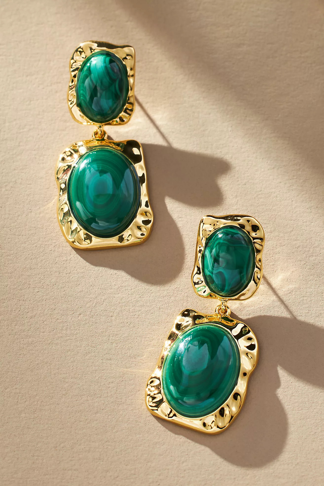 Mignonne Gavigan Gwyneth Malachite Drop Earrings | Anthropologie (US)