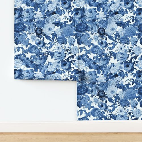 Blue Flower Garden | Spoonflower