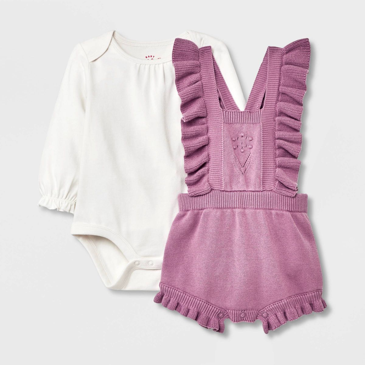 Baby Girls' Blackberry Sweater Romper Set - Cat & Jack™ Light Purple | Target