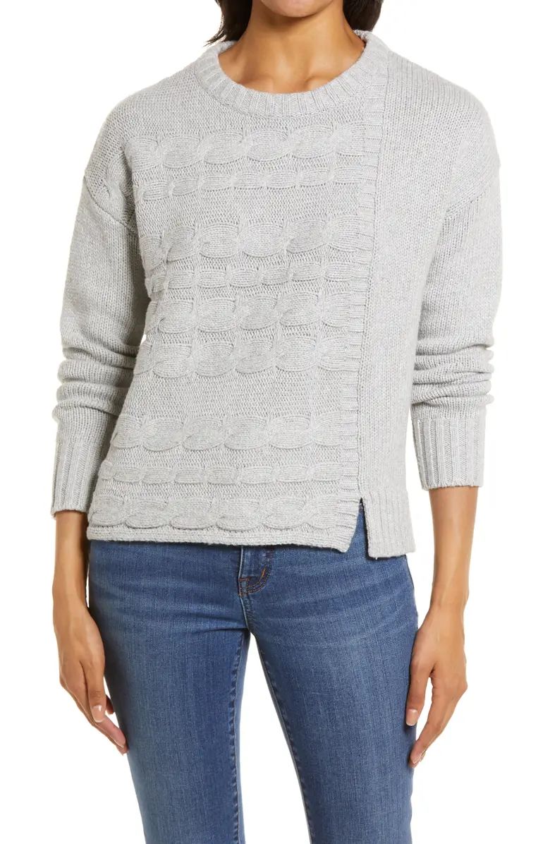 Cable Mix Crewneck Sweater | Nordstrom