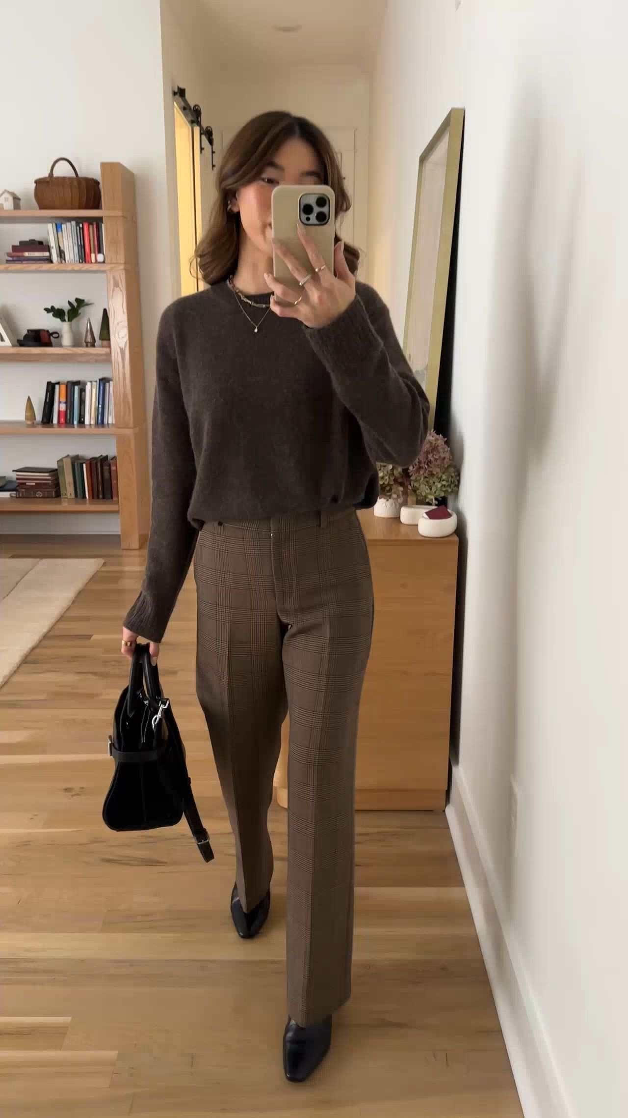 Sizing info: brown sweater size small, herringbone trouser size 00 short
petite fashion, get dressed with me, outfit inspiration, ootd, nashville outfit, Nashville influencer, petite style, vacation style, casual outfits, mom style, petite pants, winter dress, winter outfit, winter pants, winter outfit inpso, winter outfit idea, winter top, winter style, winter sweater, cozy sweater, cold weather sweater, cold weather outfit, winter bag, winter purse, trouser, brown sweater, 

 

 

#LTKootd #LTKSeasonal #LTKPetite