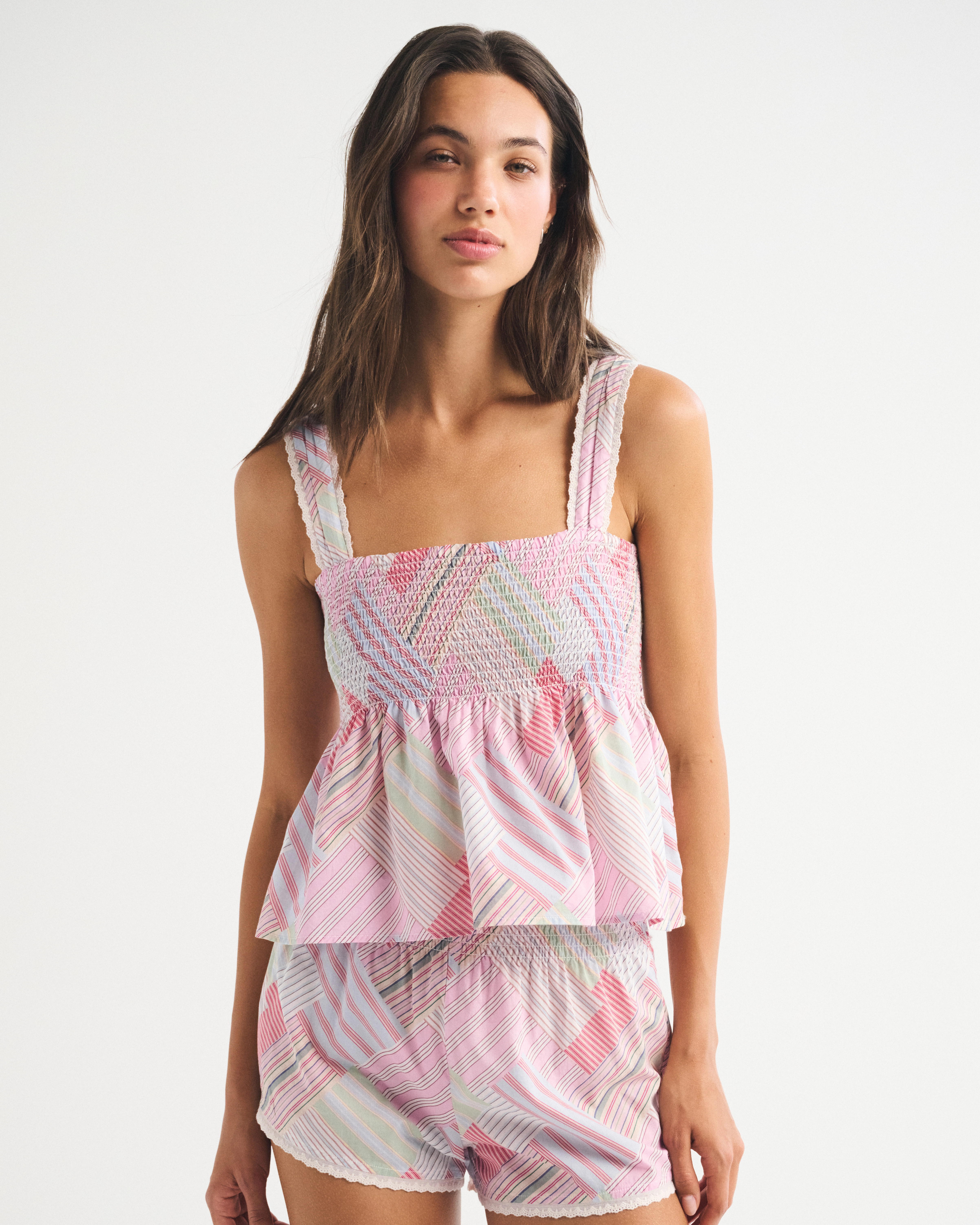 Smocked Sleep Tank | Abercrombie & Fitch (US)