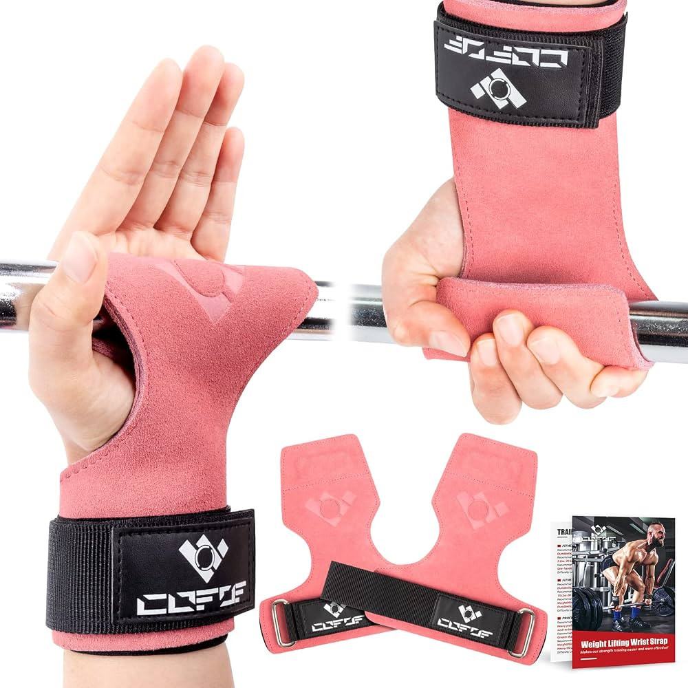 Weight Lifting Wrist Strap,Double Layer Leather Weightlifting Wrist Strap for Deadlift and Powerl... | Amazon (US)
