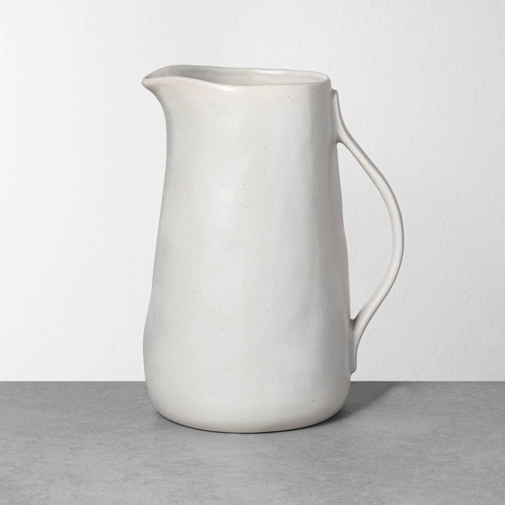 Refined Stoneware Pitcher Speckled Natural - Hearth & Hand with Magnolia | Target