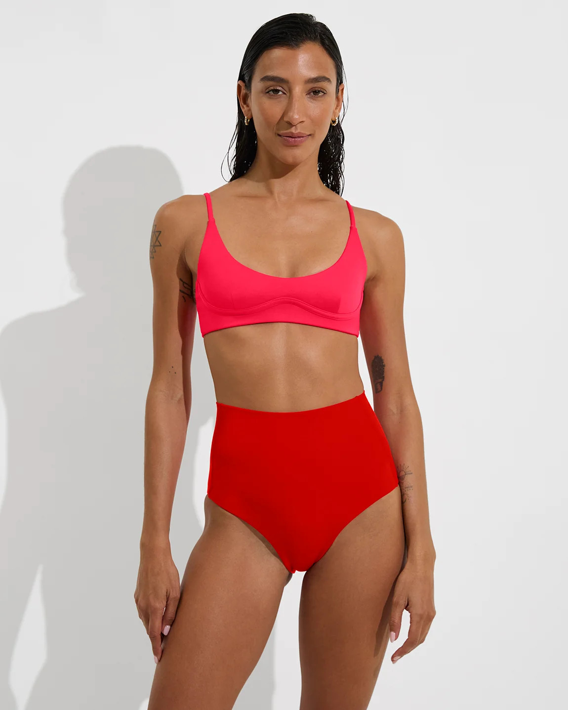 Hi Tide Bottom - High Waisted Swimsuit Bottom | Left on Friday