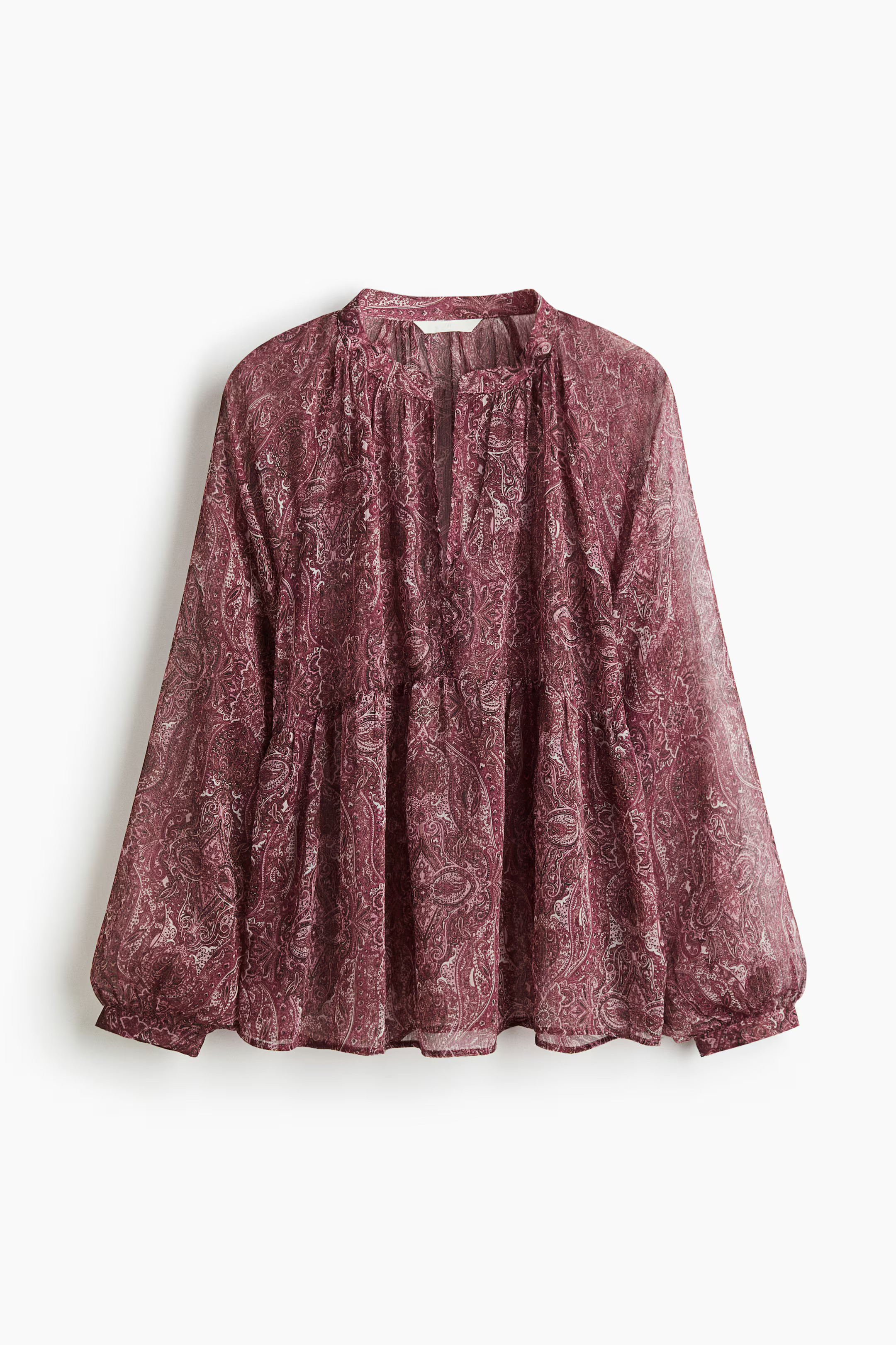 Patterned chiffon blouse | H&M (US + CA)
