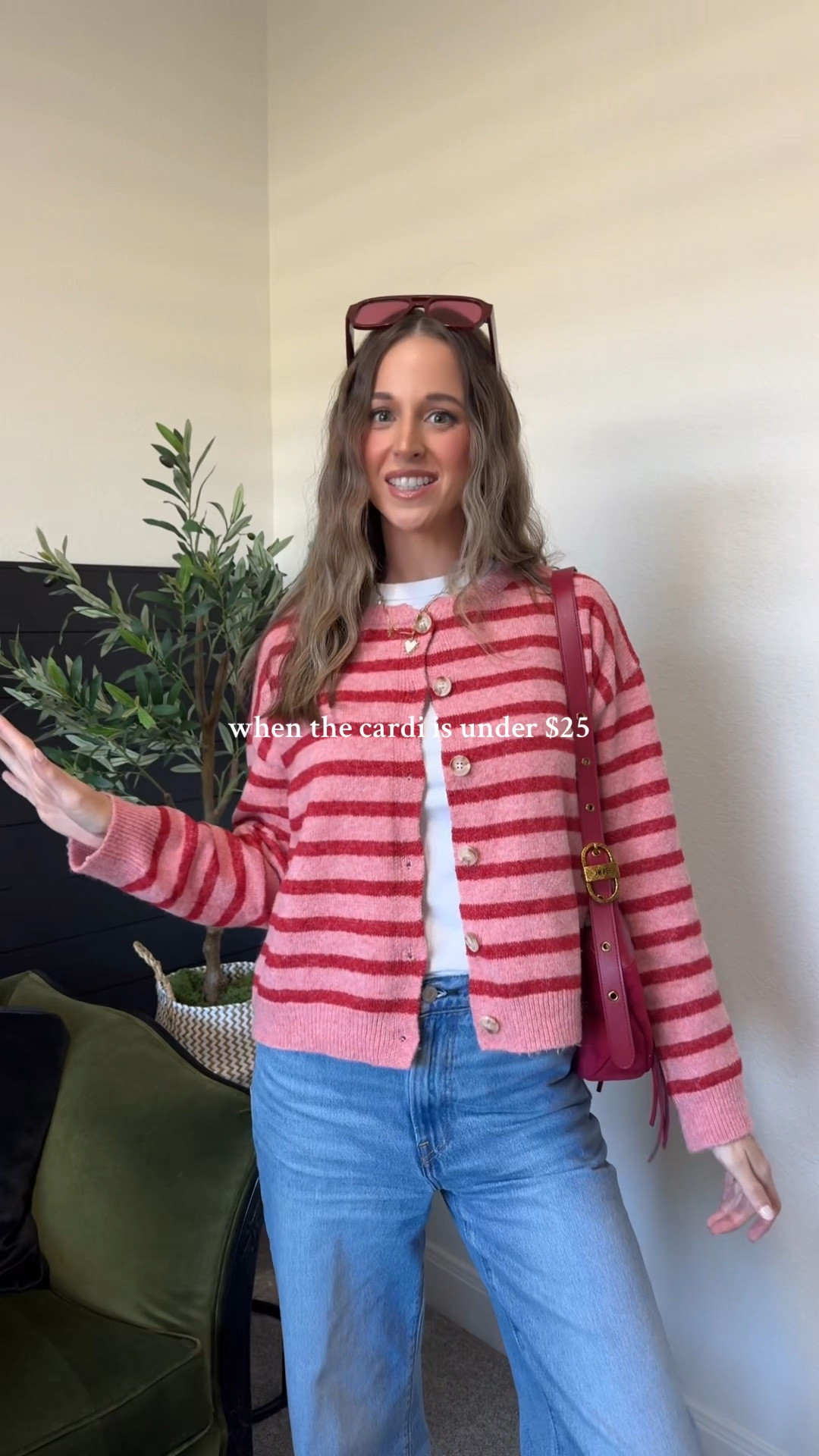 Cutest little striped cardigan! Linking a similar here or you can shop this cardi on my TikTok! 

#LTKootd #LTKHoliday