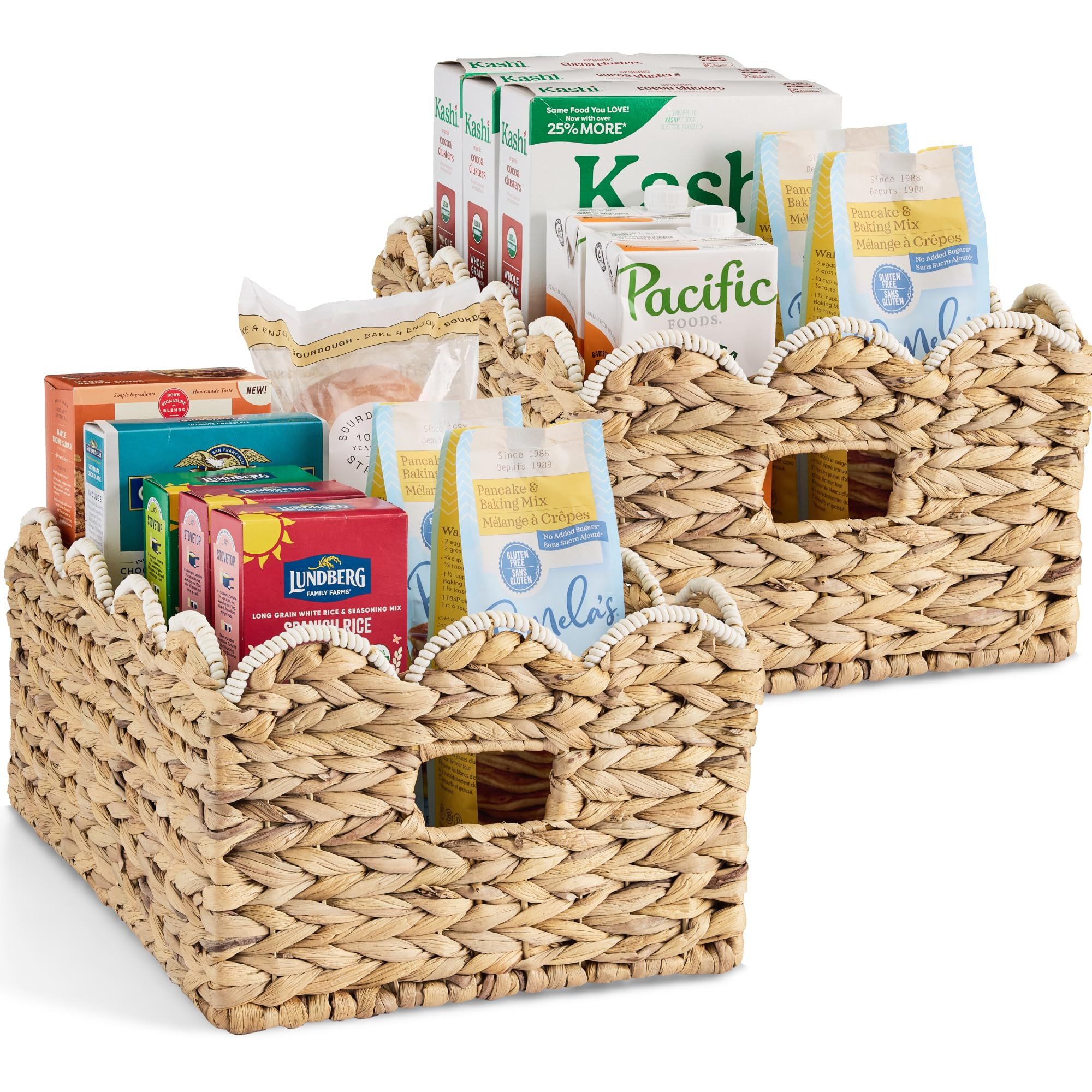 Best Choice Products 16x12 Scalloped Shelf Baskets, Woven Storage Bins, Storage Organizers for Pa... | Amazon (US)
