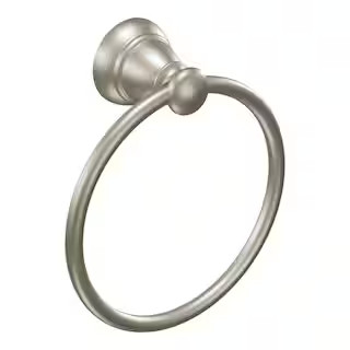 MOEN Banbury Towel Ring in Spot Resist Brushed Nickel Y2686BN - The Home Depot | The Home Depot