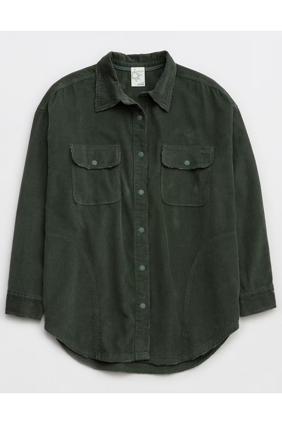 OFFLINE By Aerie Oversized Corduroy Button Up | Aerie