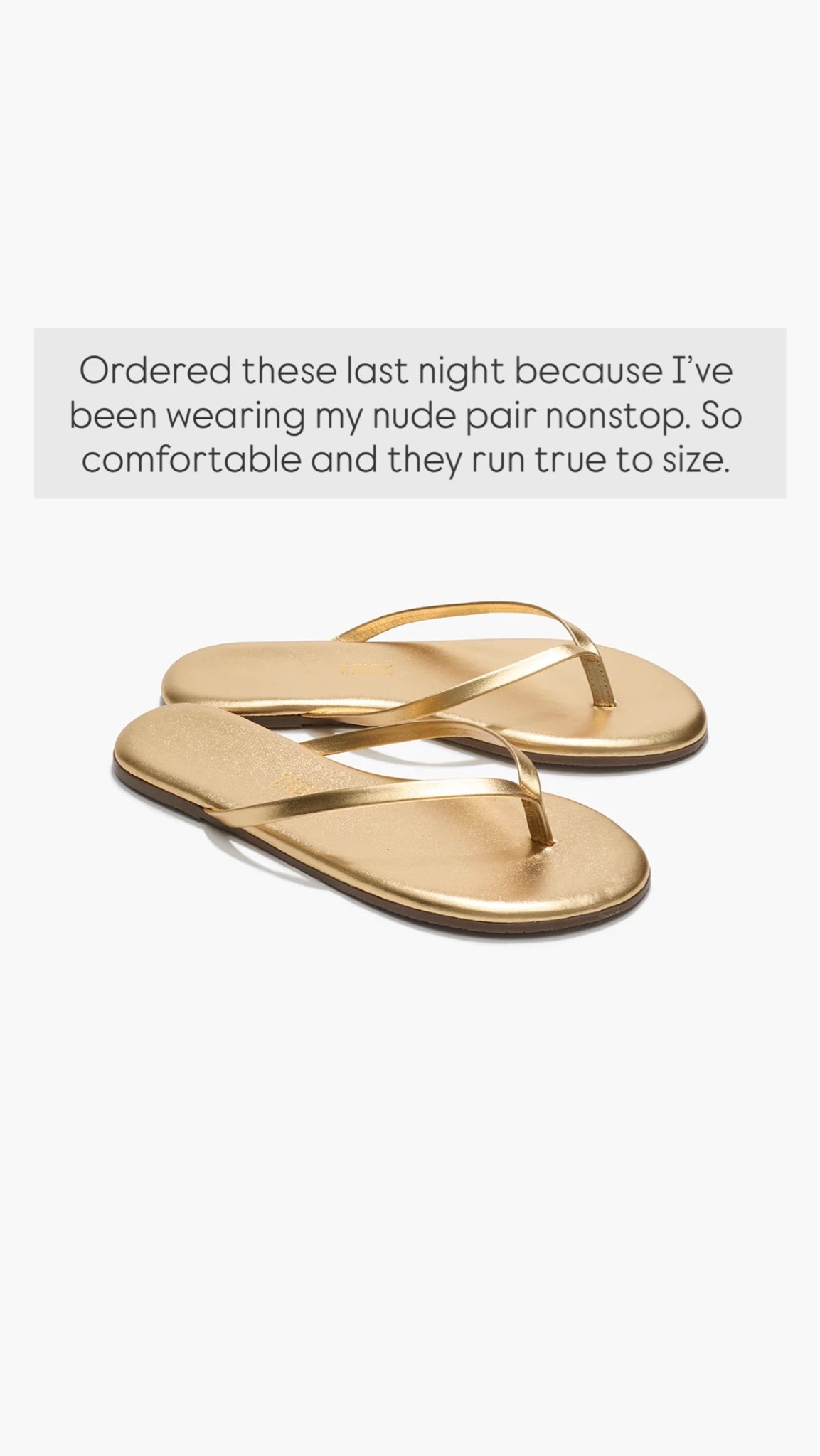 Ordered these gold flip flops m last night because I’ve been wearing my nude pair nonstop. So comfortable and they run true to size. Lora of colors!!

#LTKootd #LTKdayinmylife #LTKSeasonal