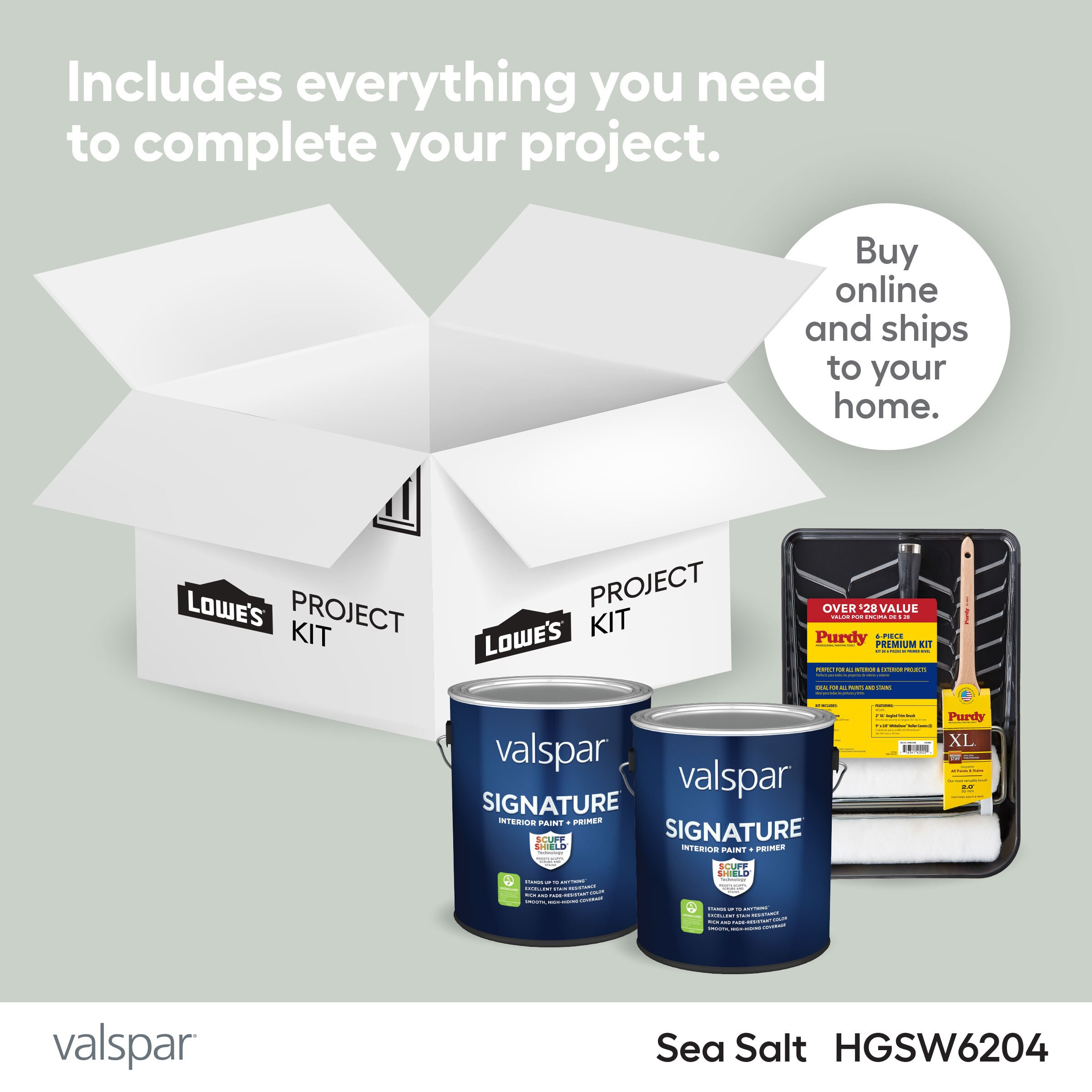Valspar Sea Salt Paint Project Kit | Lowe's
