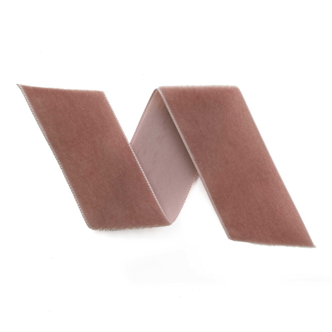 Colonial Rose Swiss Velvet Ribbon by the Yard French Pink Wedding Velvet Trim Dark Pink Hair Bow ... | Etsy (US)