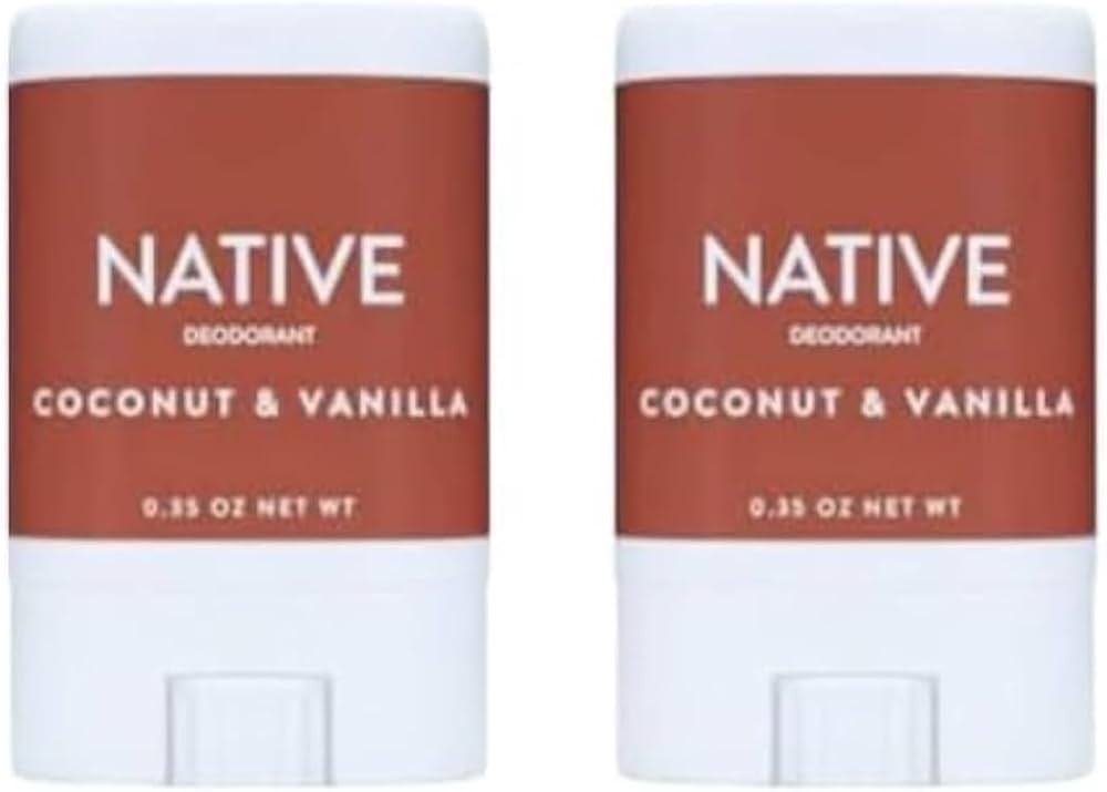 Deodorant Mini Travel Size Coconut & Vanilla - (Aluminum Free, Phthalate Free) pack of 2 | Amazon (US)