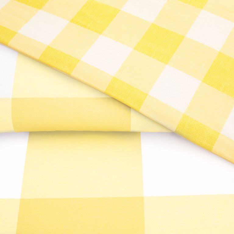 Gap Home Kids Gingham Reversible Organic Cotton Blend Comforter Set, Twin, Yellow, 2-Pieces | Walmart (US)