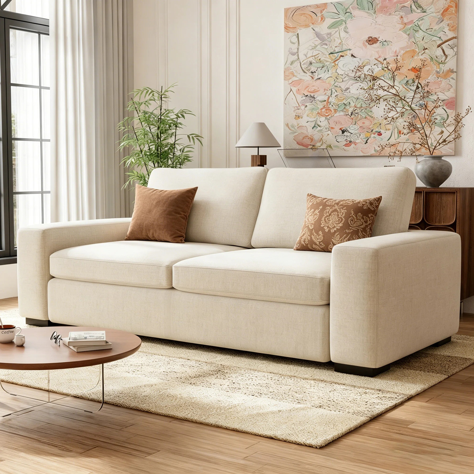 Ebern Designs Laurice 85'' CAL117 Compliant Sofa & Reviews | Wayfair | Wayfair North America