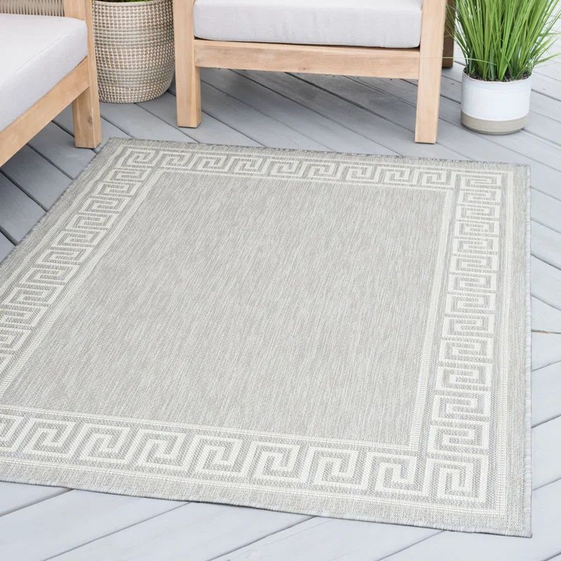 Edna Flatweave Gray Rug | Wayfair North America