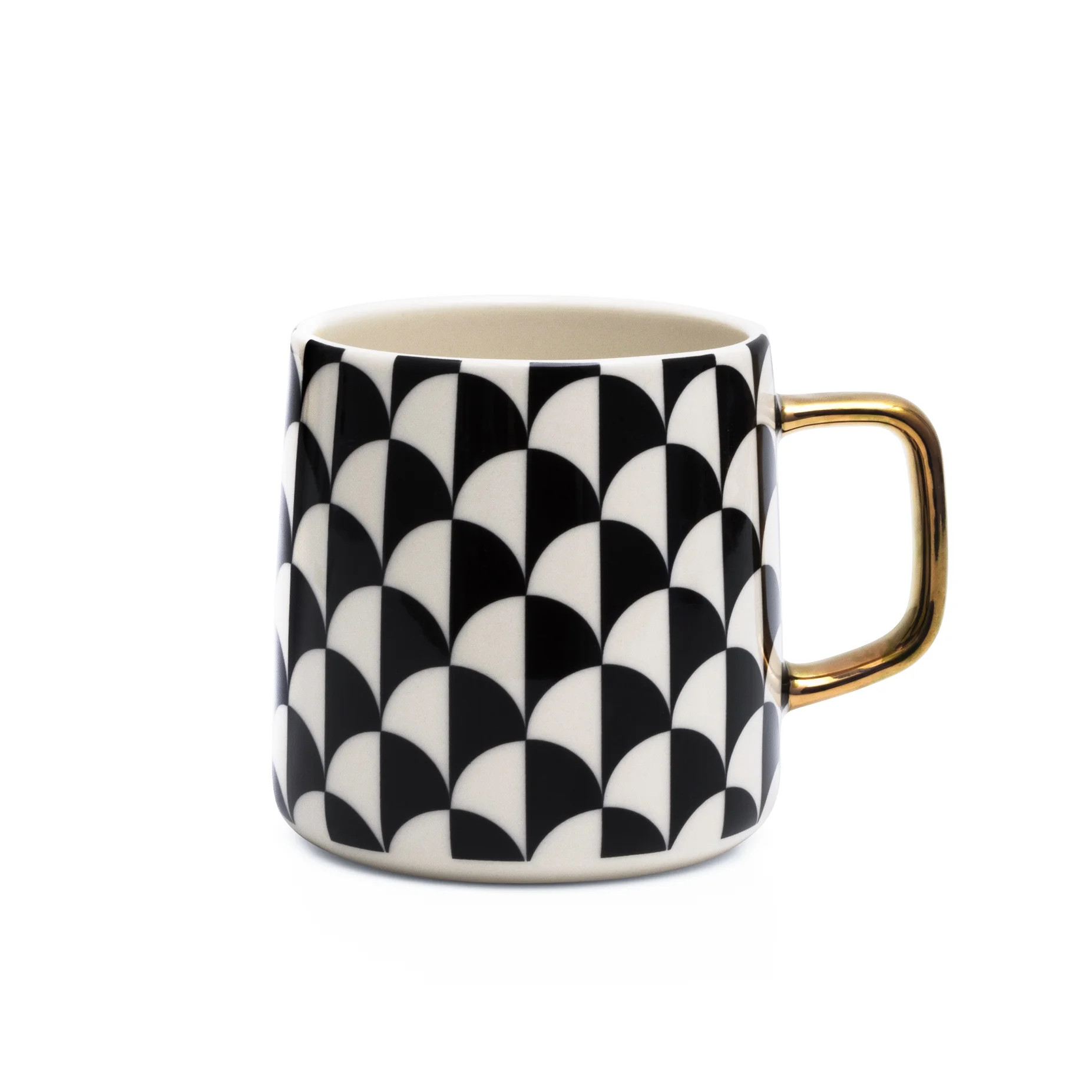 Thyme & Table 14 fl oz Emmett Black and White Stoneware Mug | Walmart (US)