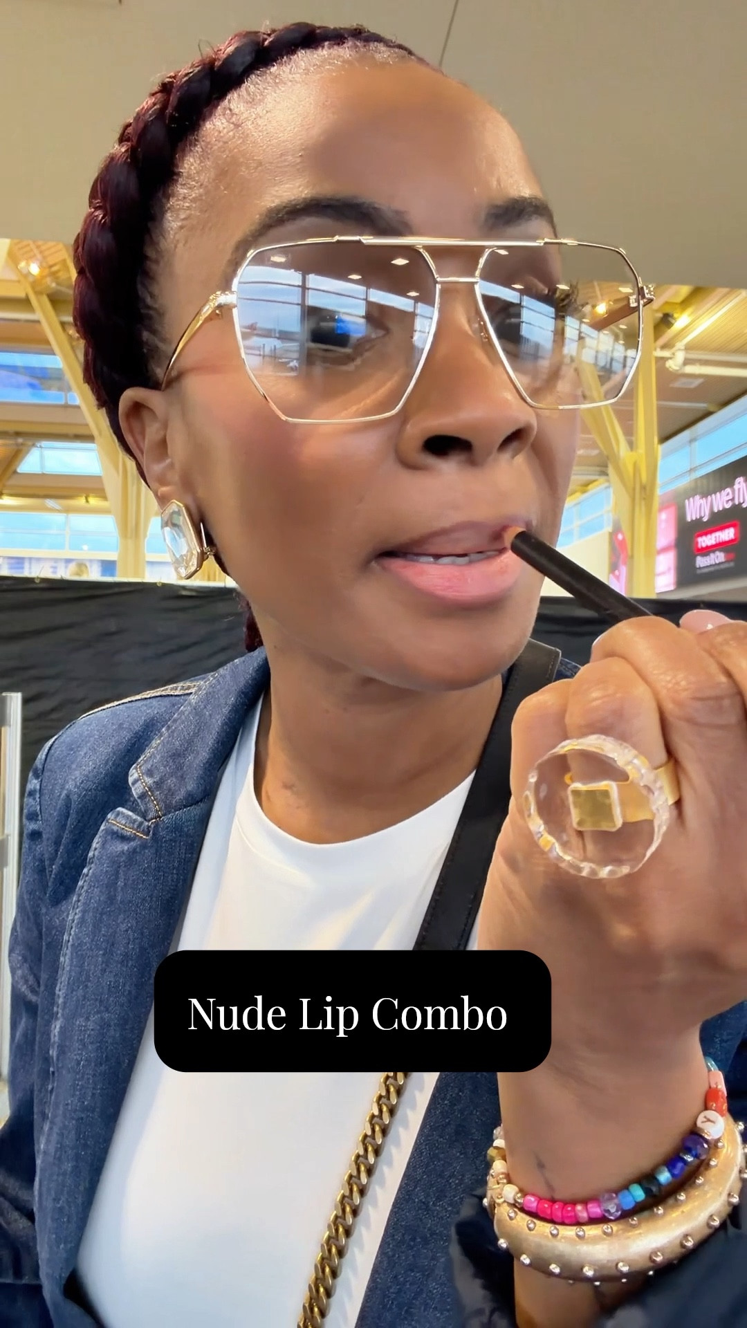 Spring travel outfit, spring makeup, spring lip, nude lip, nude lol combo, Maybelline, mac 

#LTKBeauty