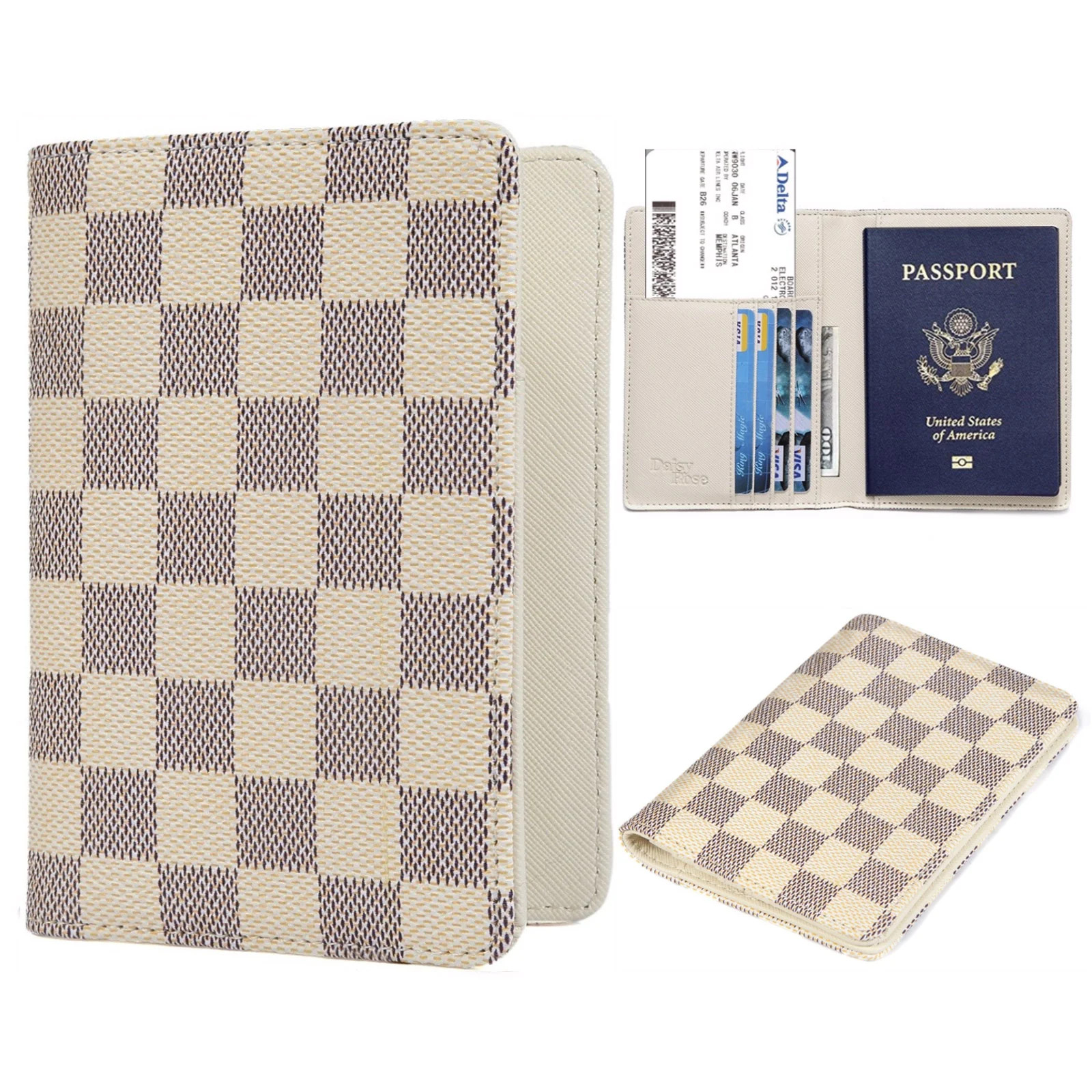 Luxury passport holder cover case | RFID Blocking Protection | Daisy Rose