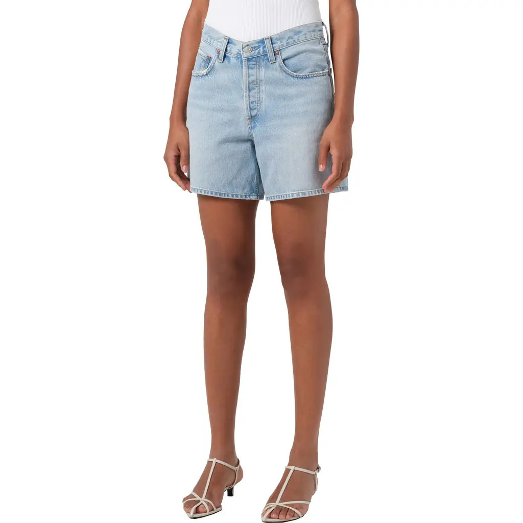 AGOLDE V-Waist Baggy Denim Shorts in Backbeat at Nordstrom Rack, Size 26 | Nordstrom Rack