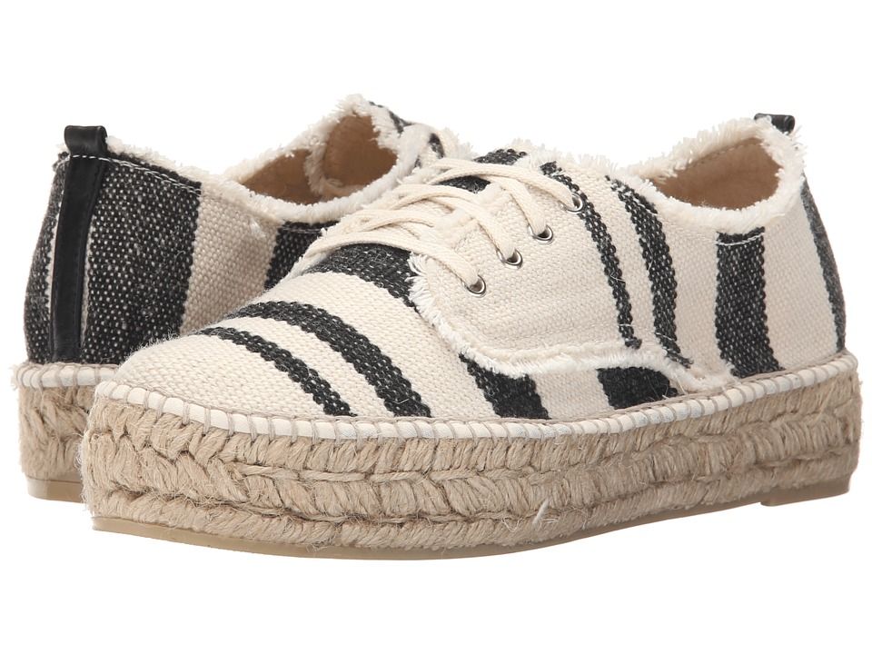 Loeffler Randall - Alfie (Black/Natural Woven Canvas) Women's Lace up casual Shoes | Zappos