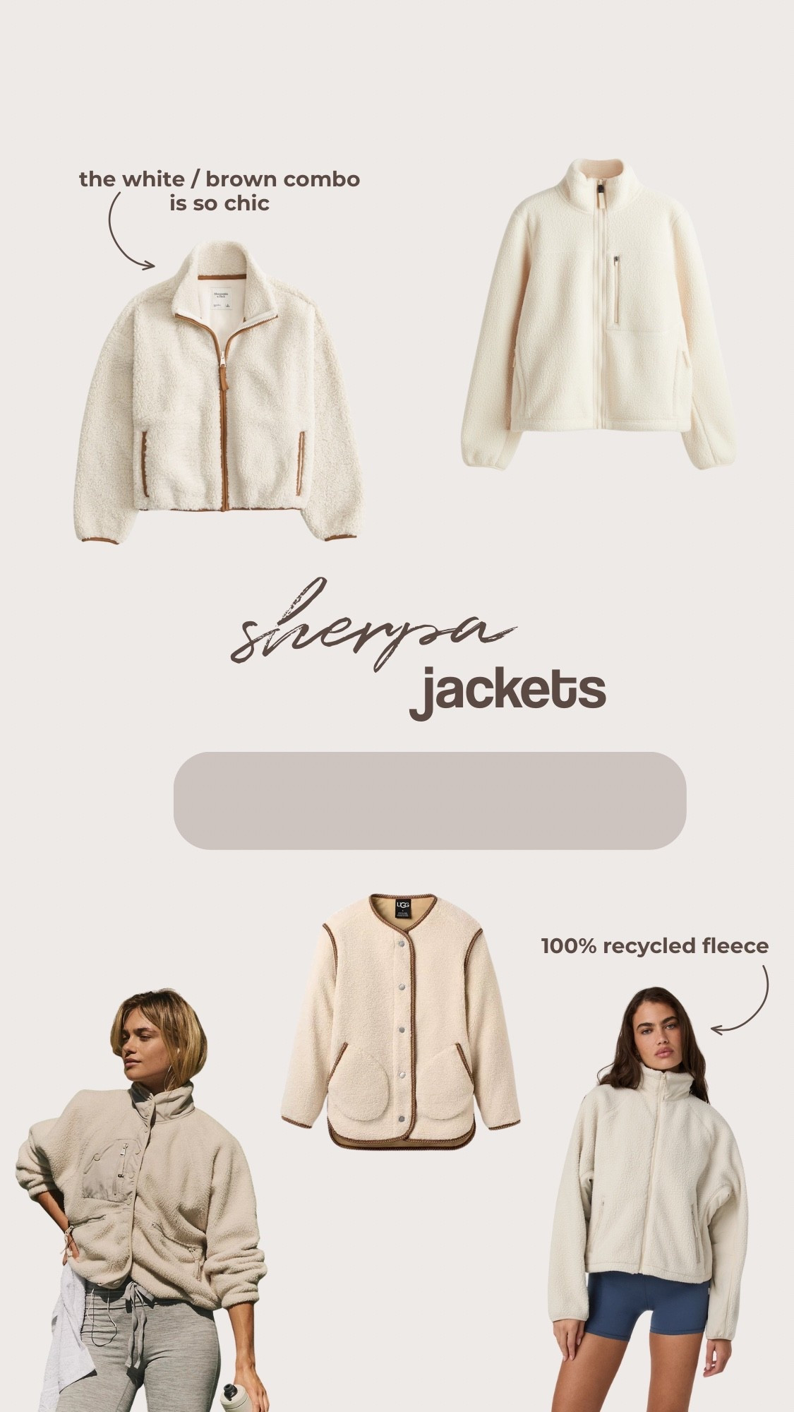 loving these sherpa / fleece jackets for fall + winter! 🍂

#LTKStyleTip #LTKSeasonal