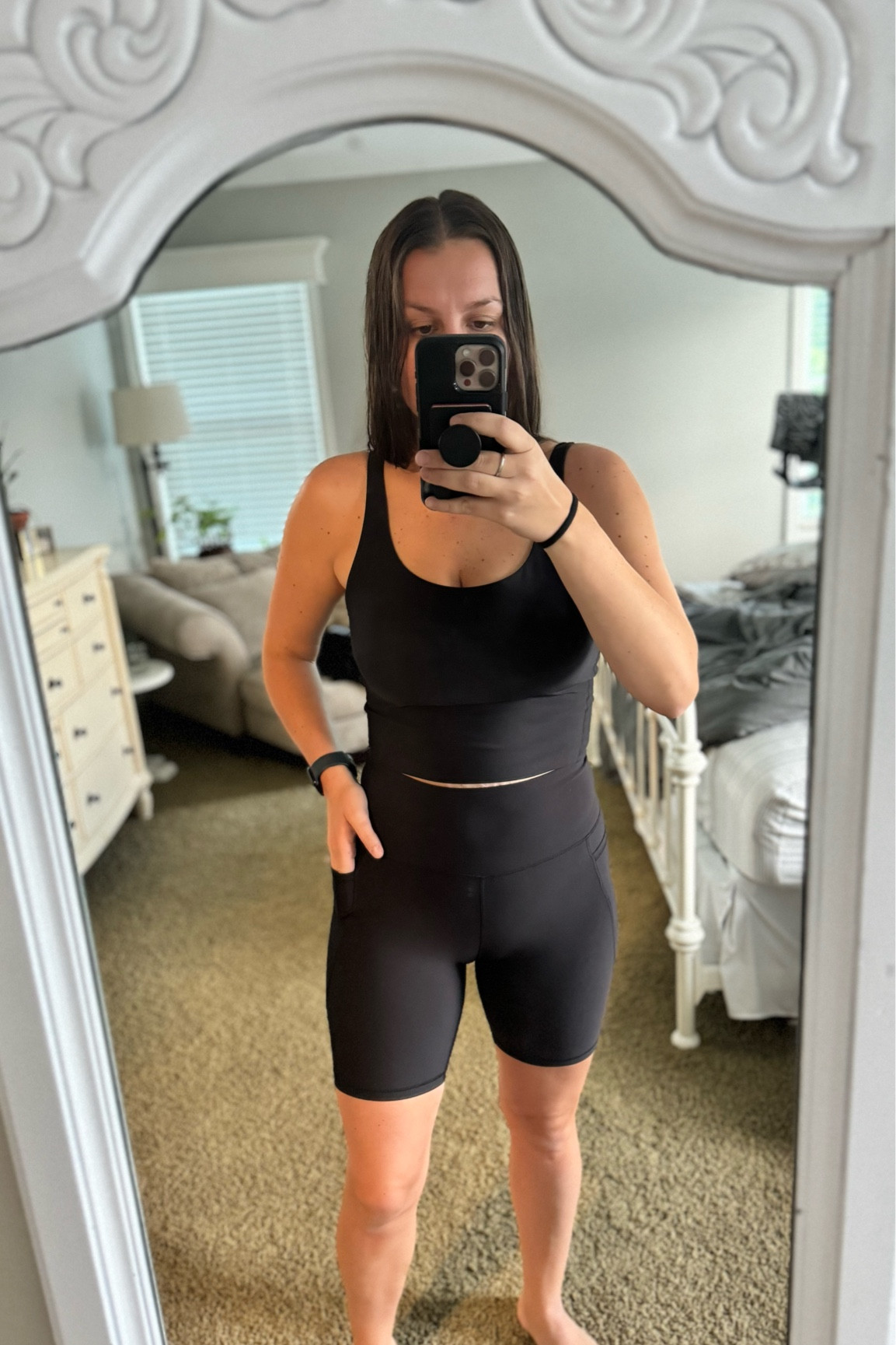 Best biker shorts and athletic top