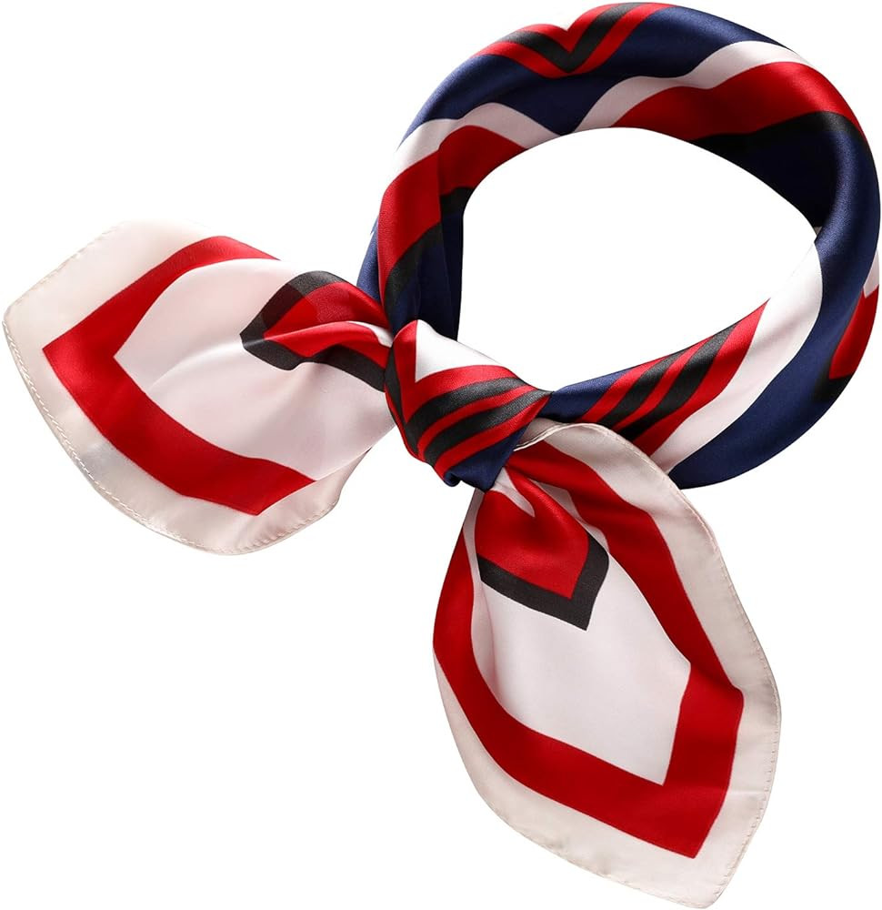 RIIQIICHY Women Head Hair Scarf Like Satin Silk Scarf Sleeping Hair Wrapping Night 27.5" | Amazon (US)