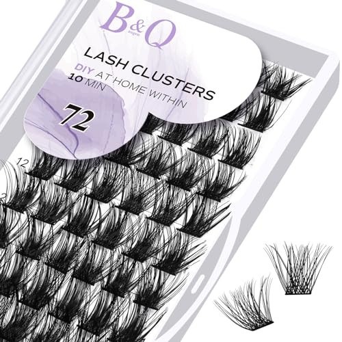 Lash Clusters B41 Mixed Lashes 72 Clusters Lashes B&Q DIY Eyelash Extensions Wispy Eyelash Clusters Extensions Spiky Individual Lashes Cluster DIY at Home (B41,D-10 new) | Amazon (US)