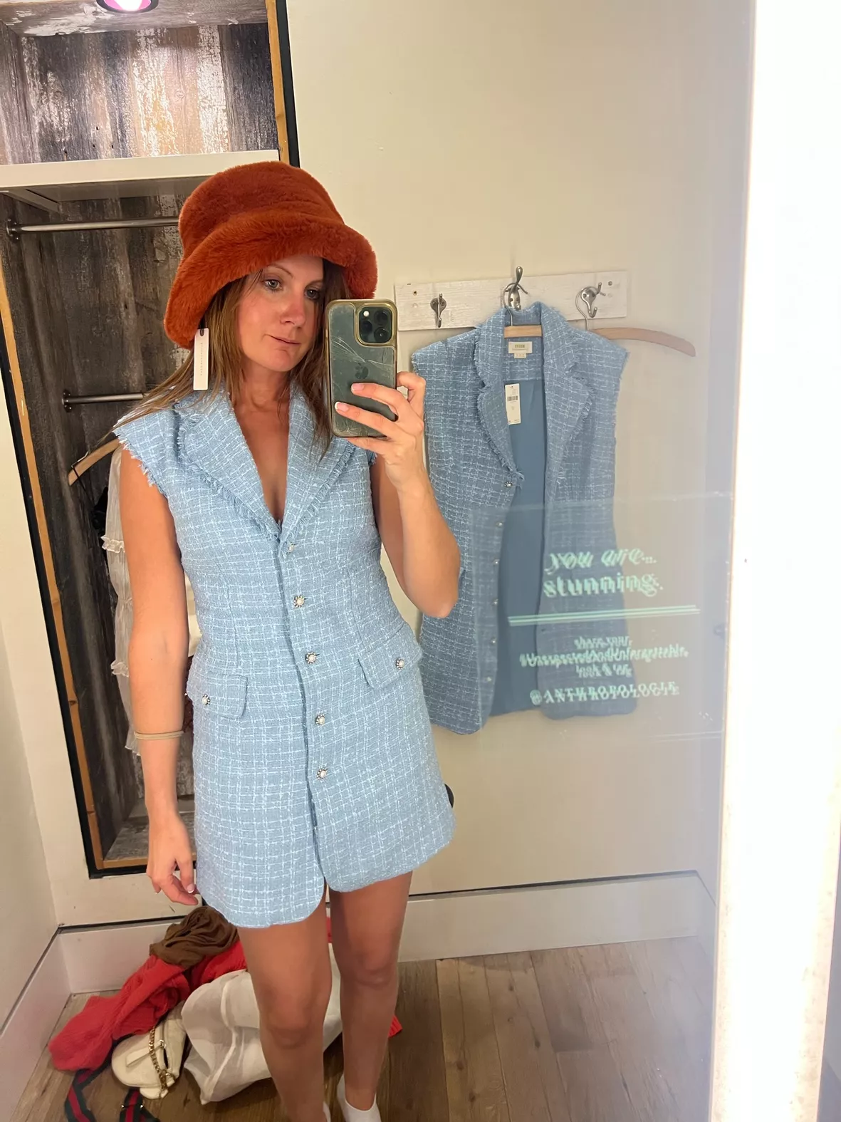 Maeve Sleeveless Tweed Blazer Mini … curated on LTK