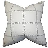 The Pillow Collection Wilmie Plaid Bedding Sham Gray White, Queen/20" x 30 | Amazon (US)