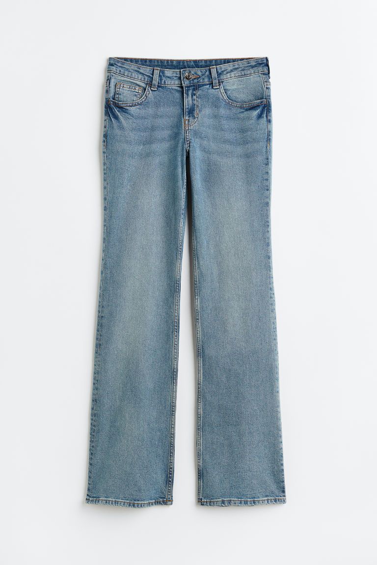 H & M - Flare Low Jeans - Blue | H&M (UK, MY, IN, SG, PH, TW, HK)
