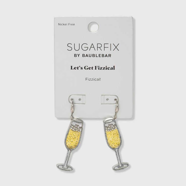 SUGARFIX by BaubleBar Champagne Glass Drop Earrings - Gold | Target