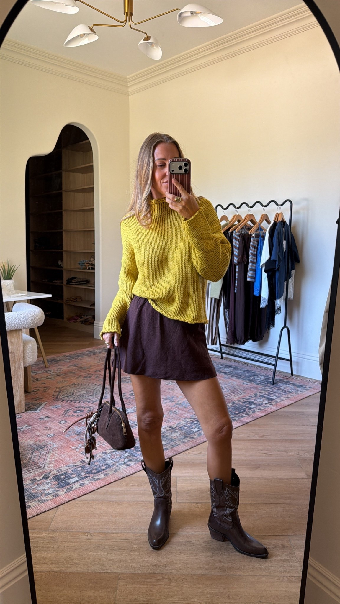 Obsessing over this fit. My favorite skirt + a fun yellow sweater

#LTKootd #LTKgrwm