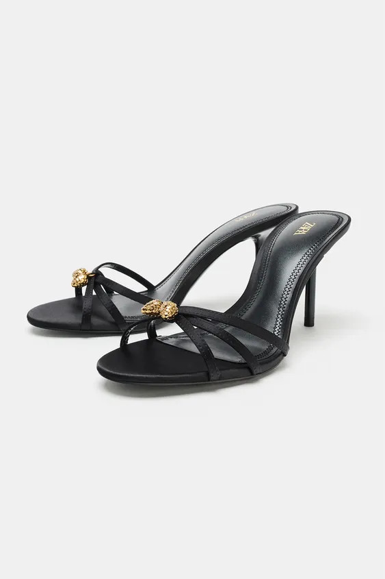 STRAPPY HEELED SANDALS | Zara US