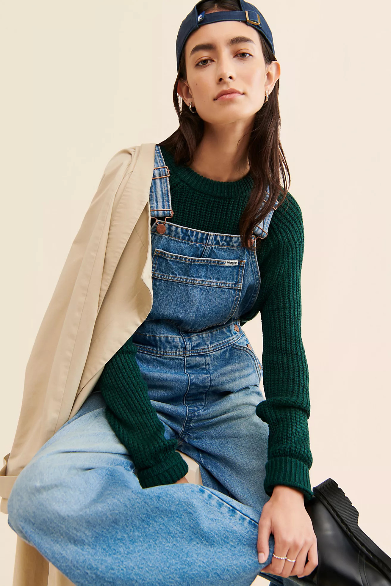 Wrangler Flare Denim Overalls | Free People (Global - UK&FR Excluded)