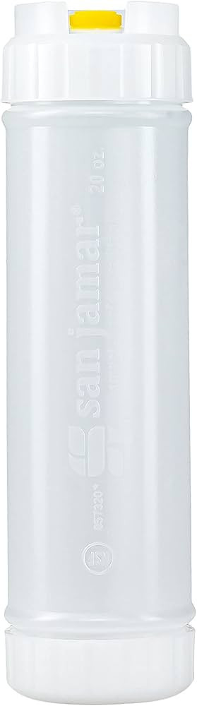 San Jamar Ez Kleen Plastic Sauce Bottle with Medium Valve for Standard Sauces and Dressings, 20 O... | Amazon (US)