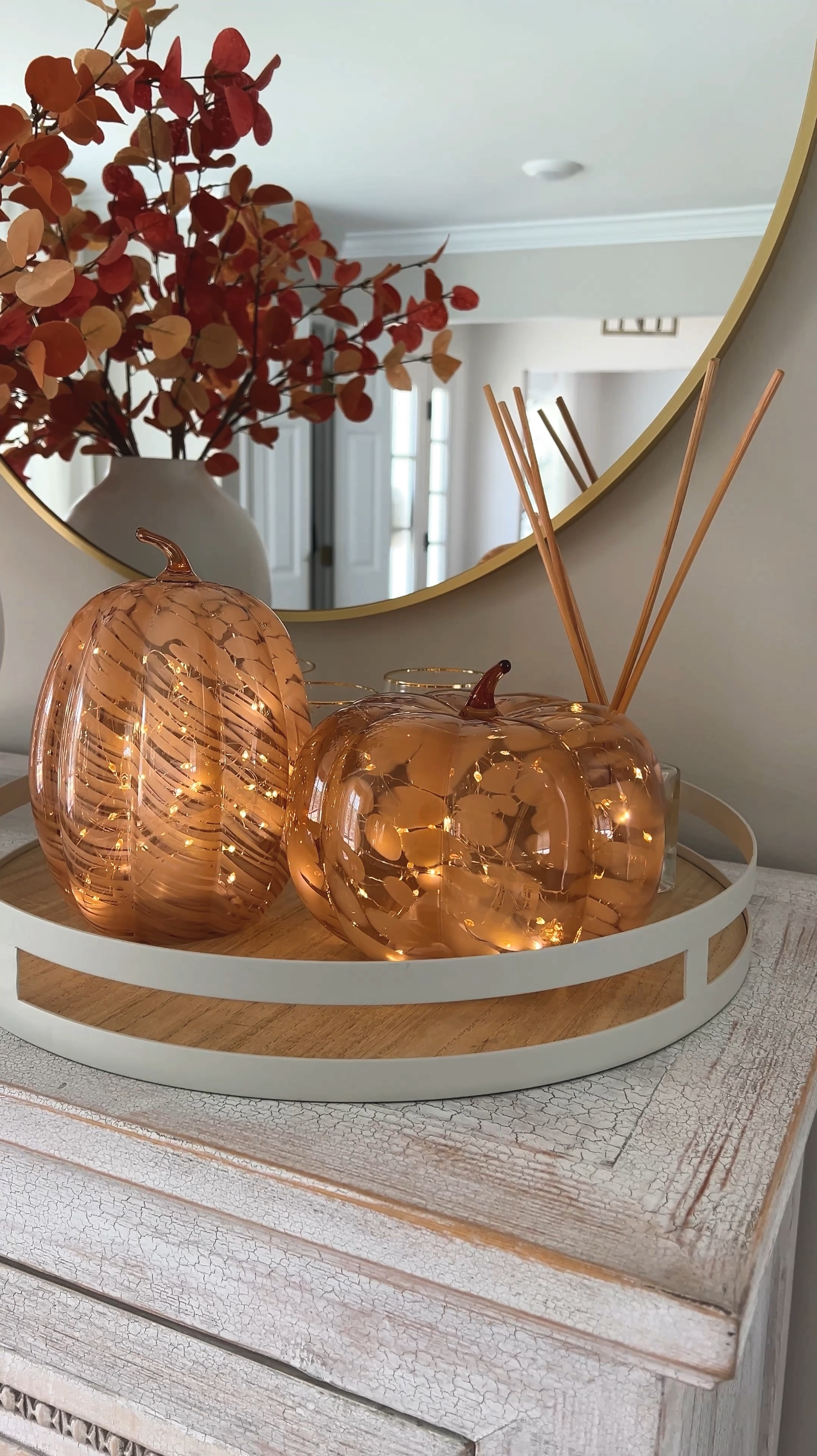 Grabbed these adorable pumpkins from Walmart and added battery powered lights 🎃 the perfect addition to our fall decorations! 

#LTKSeasonal #LTKVideo #LTKHome
