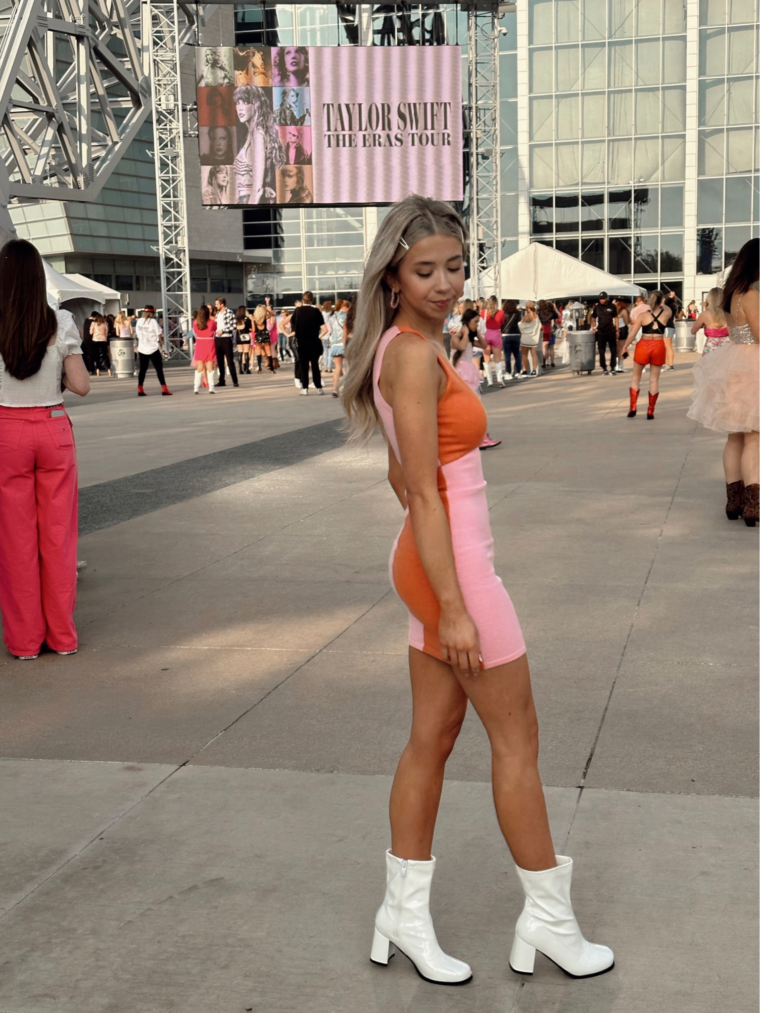 eras tour dress details!!!💓🧡✨ 
shoes and accessories on my amzn storefront