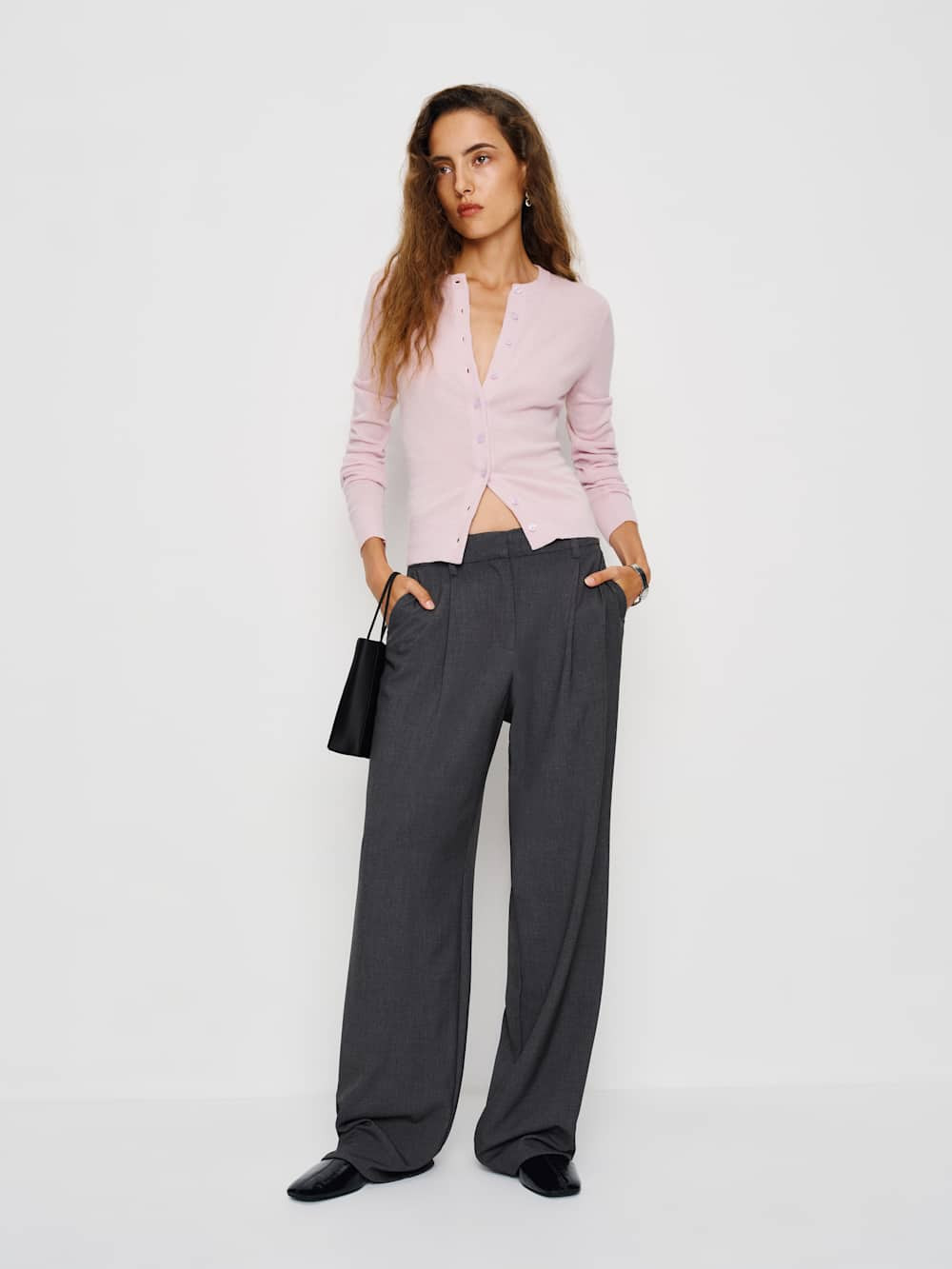 Farren Cashmere Crew Cardigan | Reformation (Global)