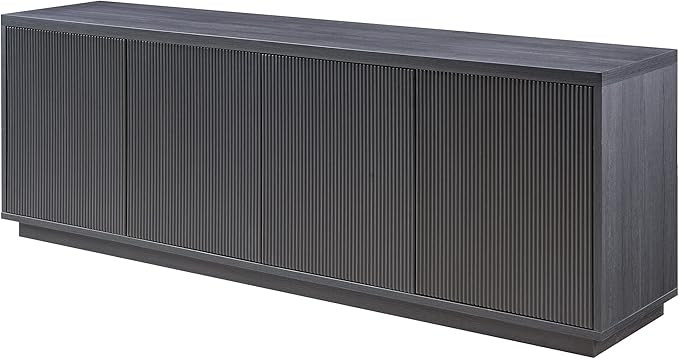 Hanson Rectangular TV Stand for TV's up to 75" in Charcoal Gray, 70" Wide | Amazon (US)
